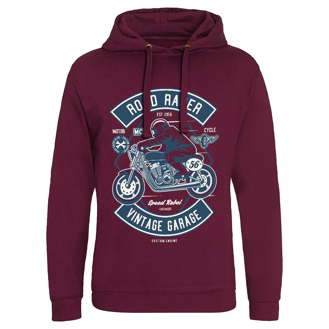 Road Racer Mens Hoodie Without Pocket Motorcycles D571