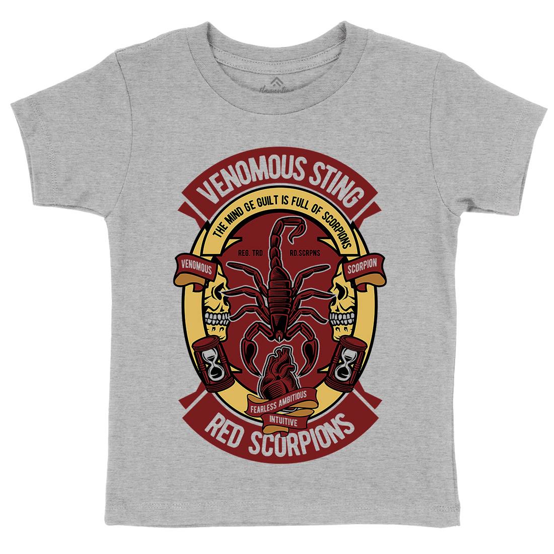 Red Scorpion Kids Organic Crew Neck T-Shirt Animals D572