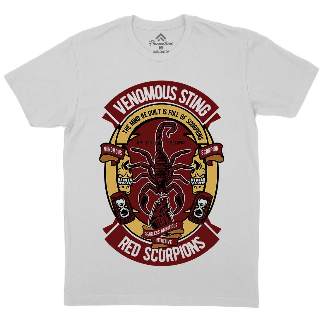 Red Scorpion Mens Crew Neck T-Shirt Animals D572