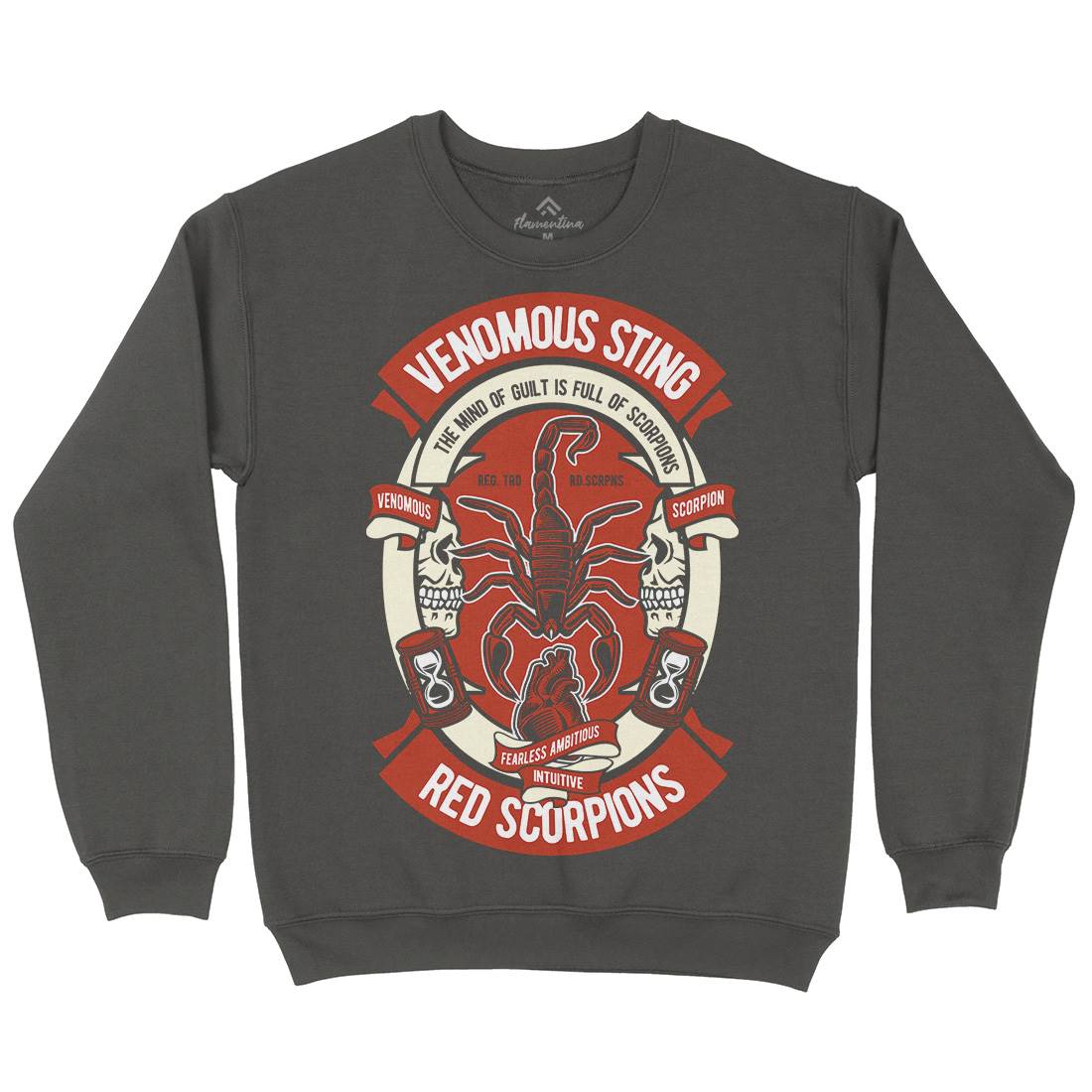 Red Scorpion Mens Crew Neck Sweatshirt Animals D572