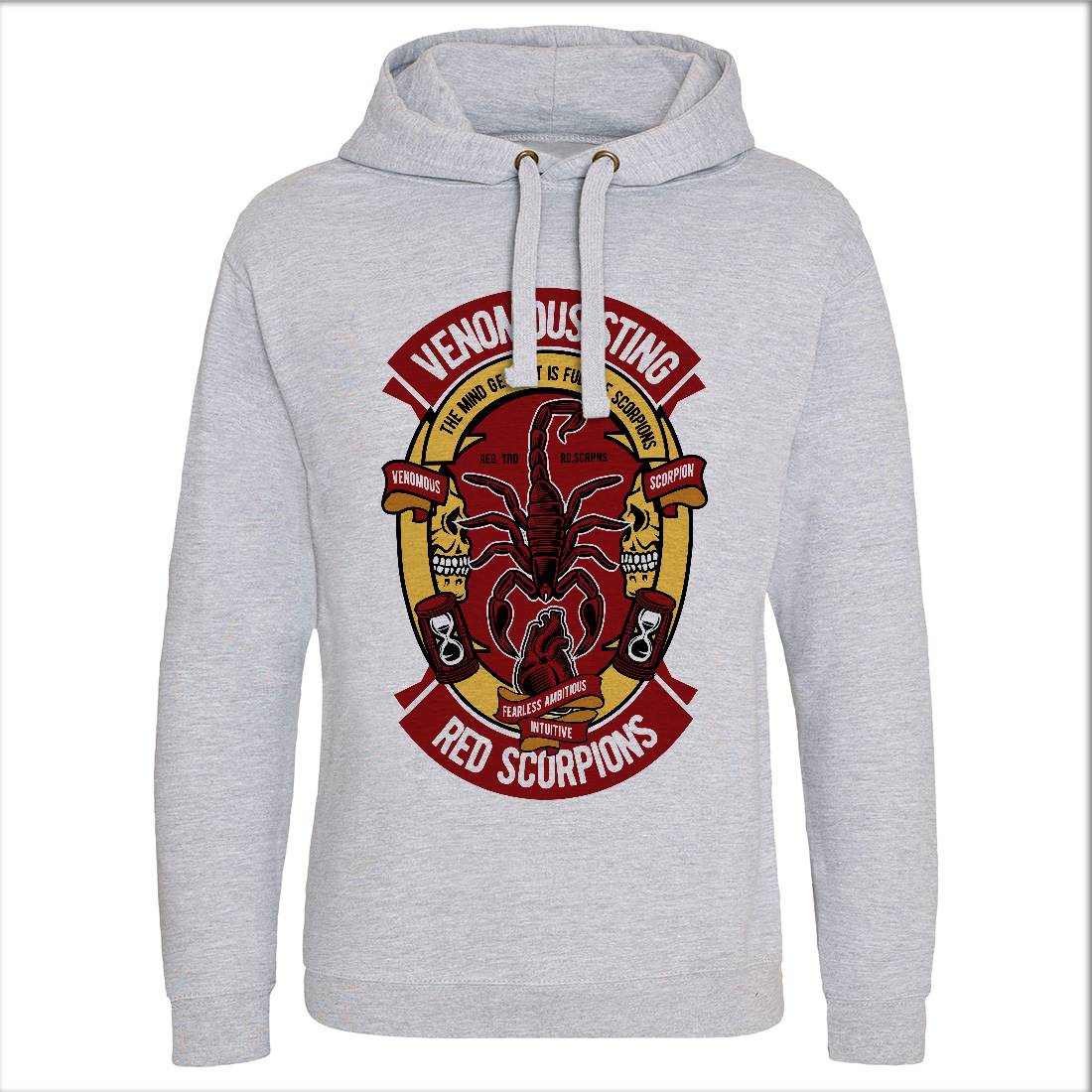 Red Scorpion Mens Hoodie Without Pocket Animals D572