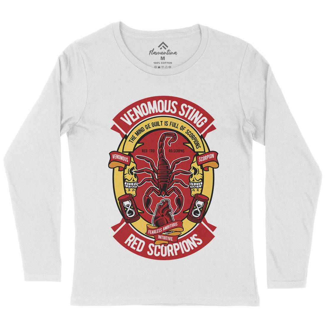 Red Scorpion Womens Long Sleeve T-Shirt Animals D572