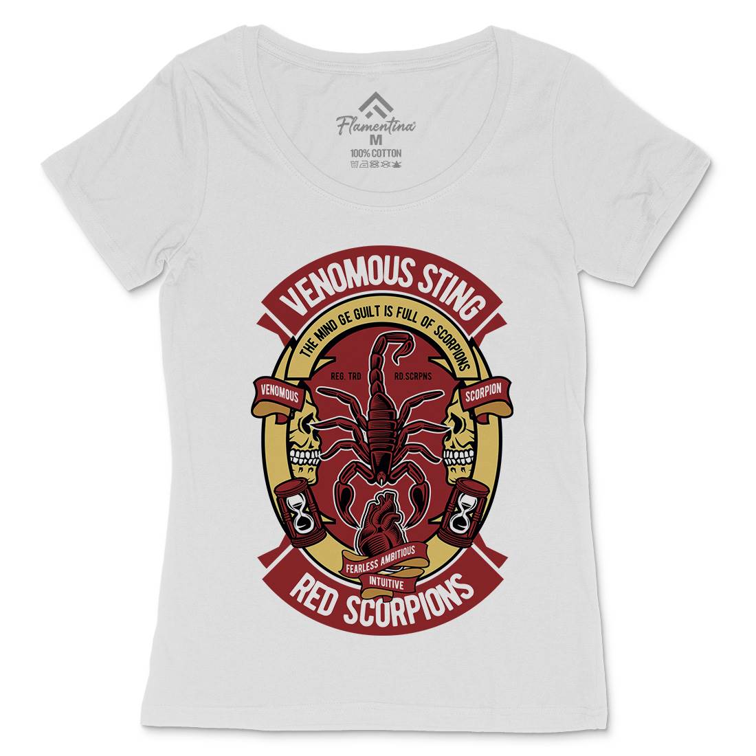 Red Scorpion Womens Scoop Neck T-Shirt Animals D572