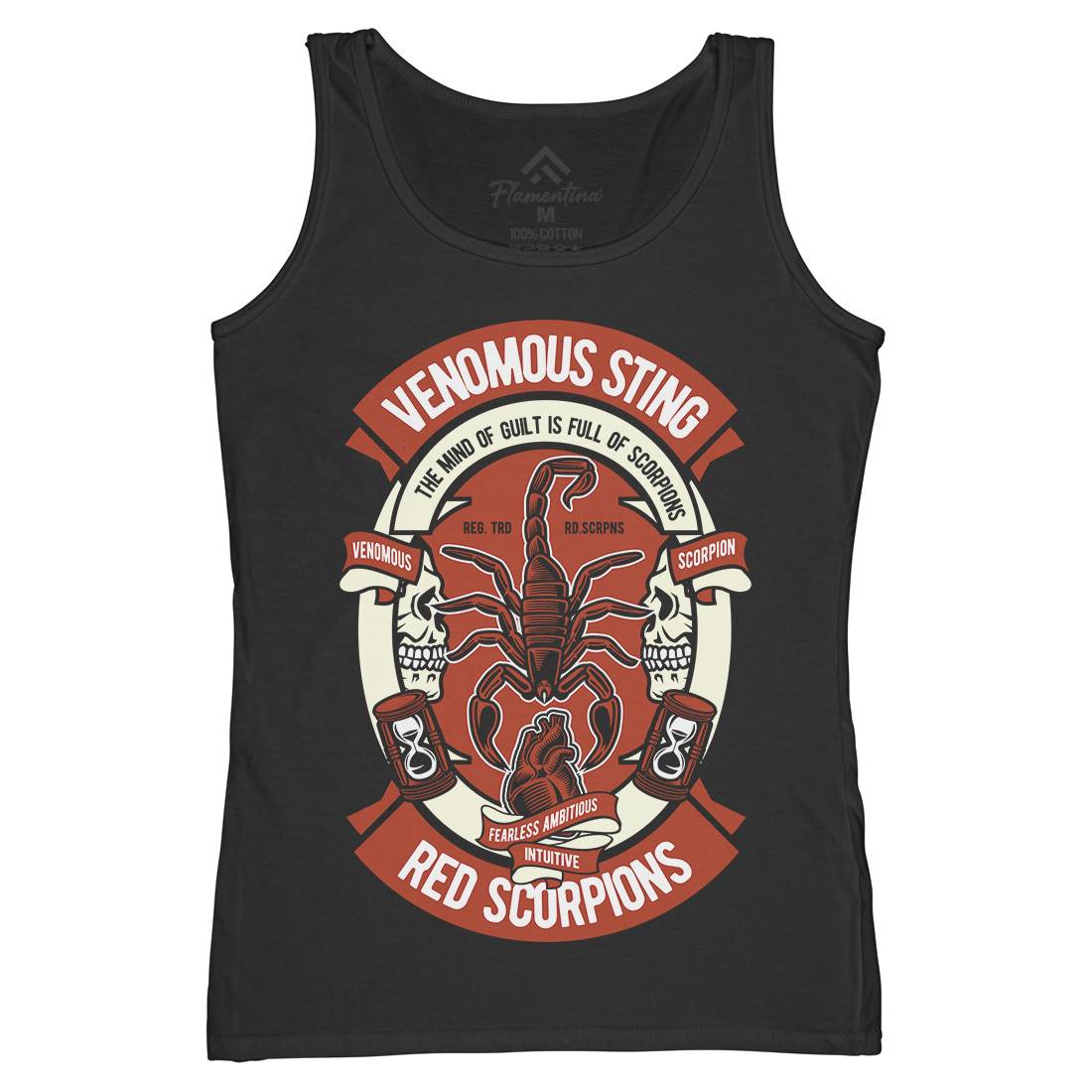 Red Scorpion Womens Organic Tank Top Vest Animals D572