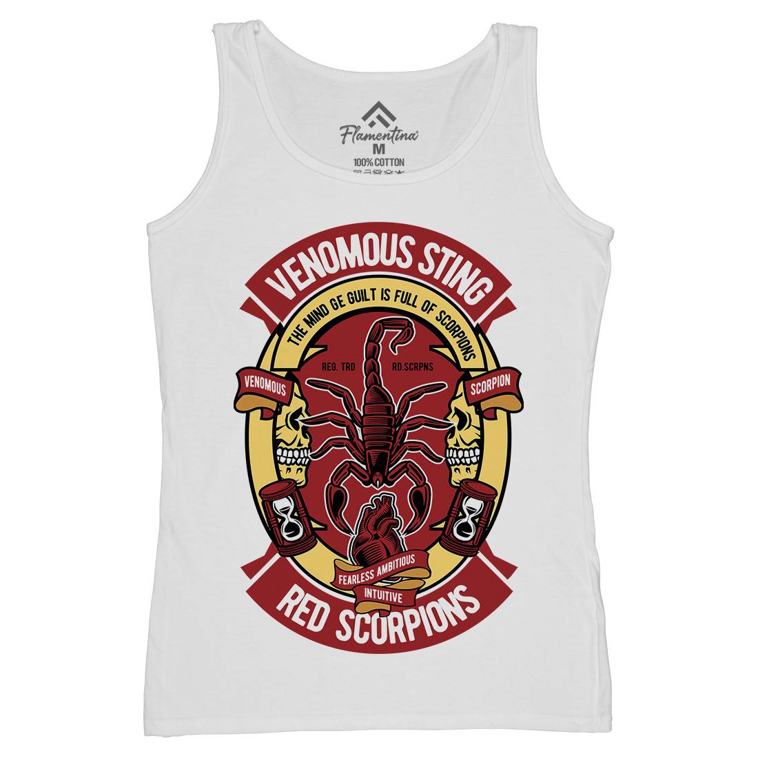 Red Scorpion Womens Organic Tank Top Vest Animals D572