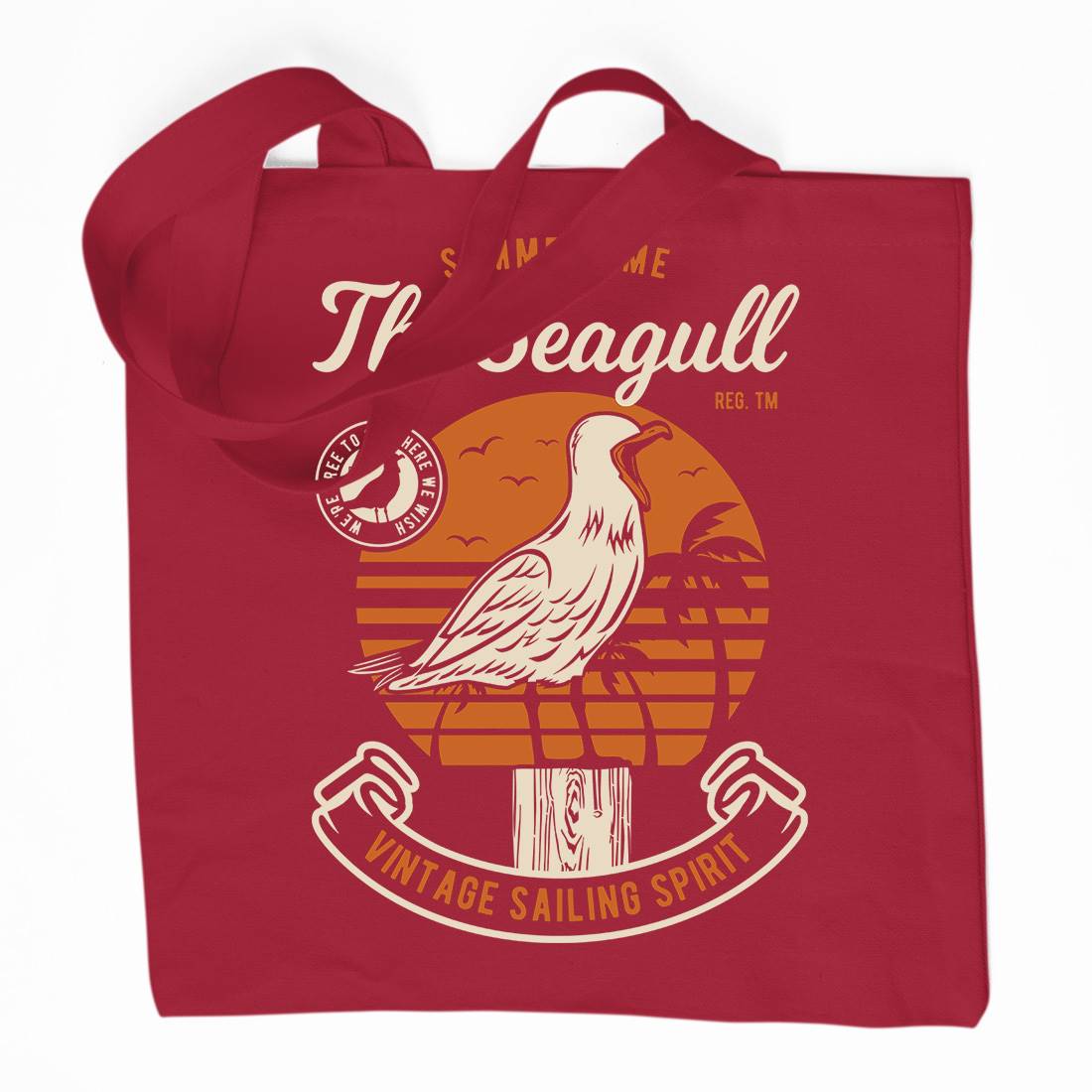 Seagull Bird Organic Premium Cotton Tote Bag Animals D573