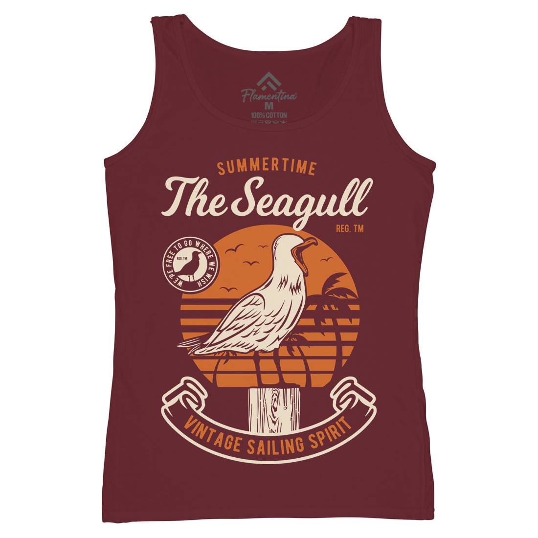 Seagull Bird Womens Organic Tank Top Vest Animals D573