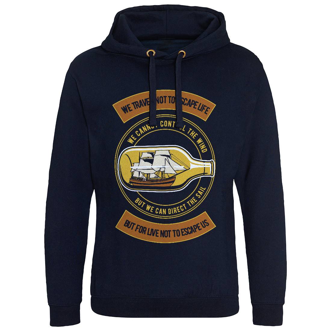 Ship An A Bottle Mens Hoodie Without Pocket Navy D574