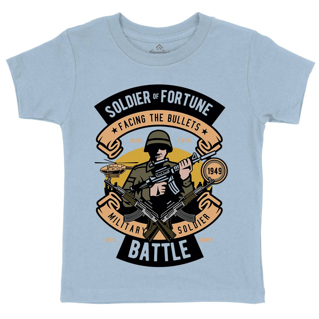 Soldier Kids Crew Neck T-Shirt Army D581