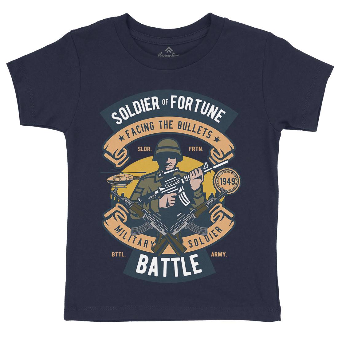 Soldier Kids Organic Crew Neck T-Shirt Army D581
