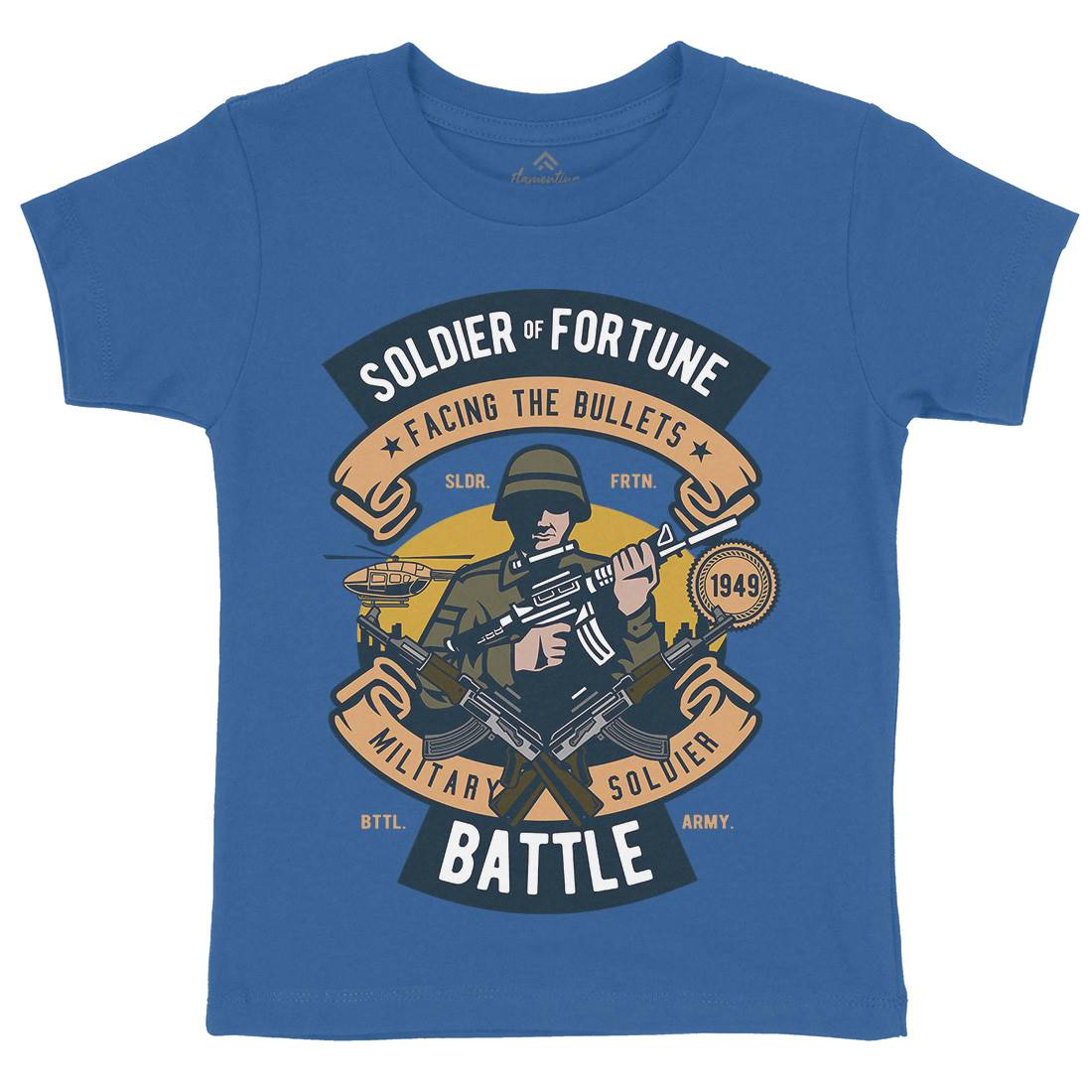 Soldier Kids Crew Neck T-Shirt Army D581
