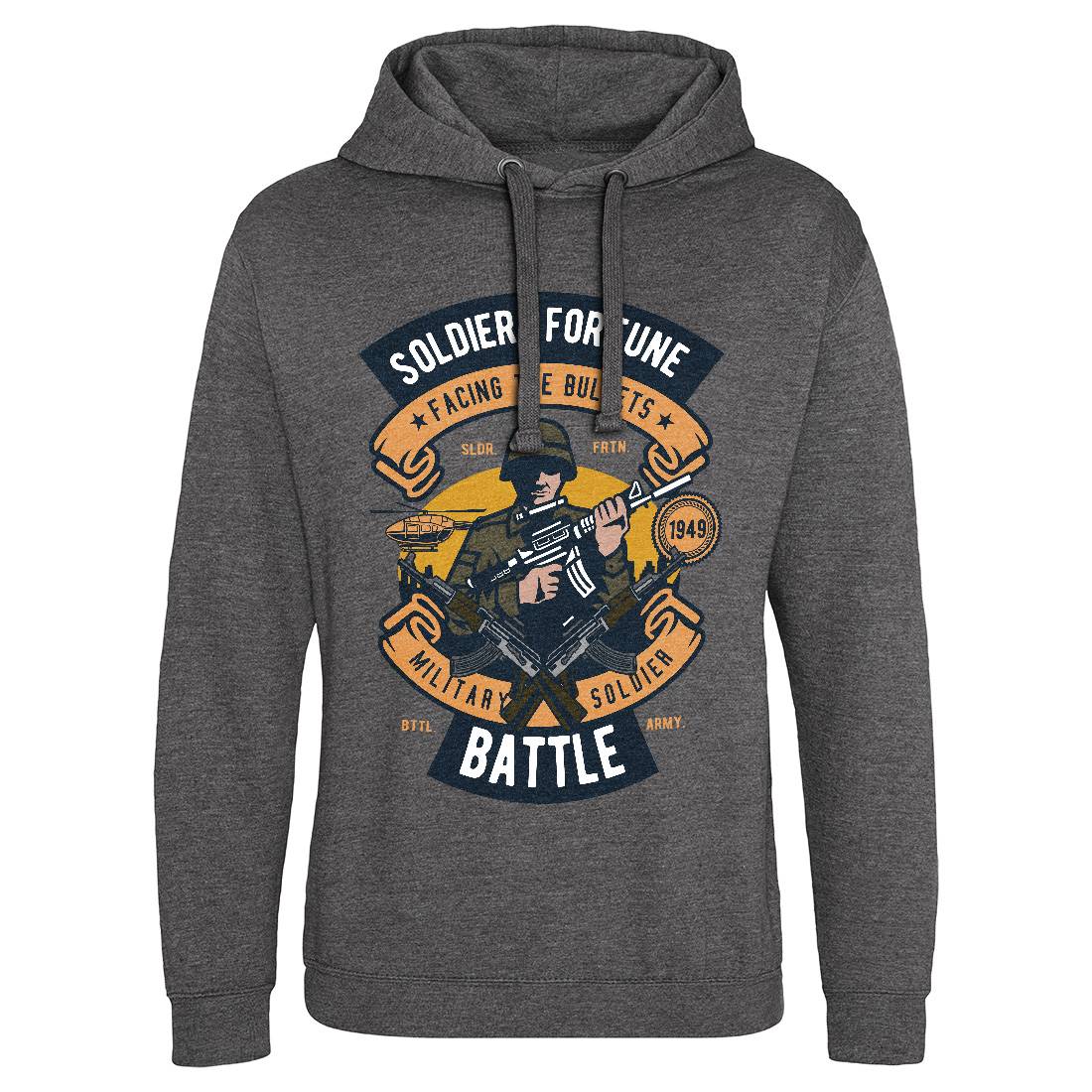 Soldier Mens Hoodie Without Pocket Army D581