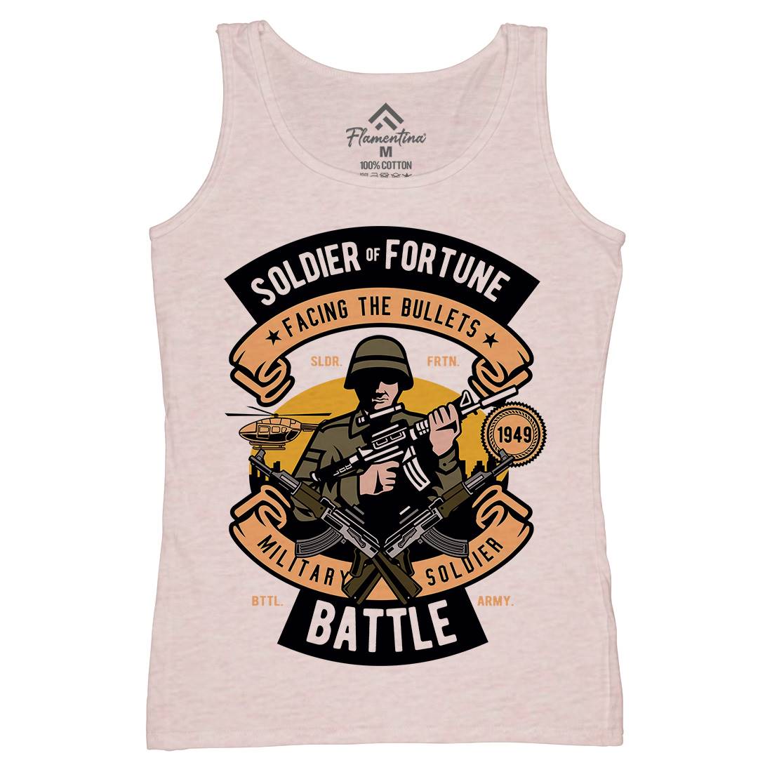 Soldier Womens Organic Tank Top Vest Army D581