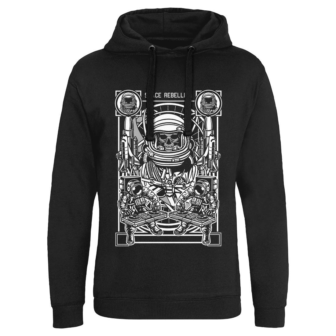 Astronaut Rebellion Mens Hoodie Without Pocket Space D582