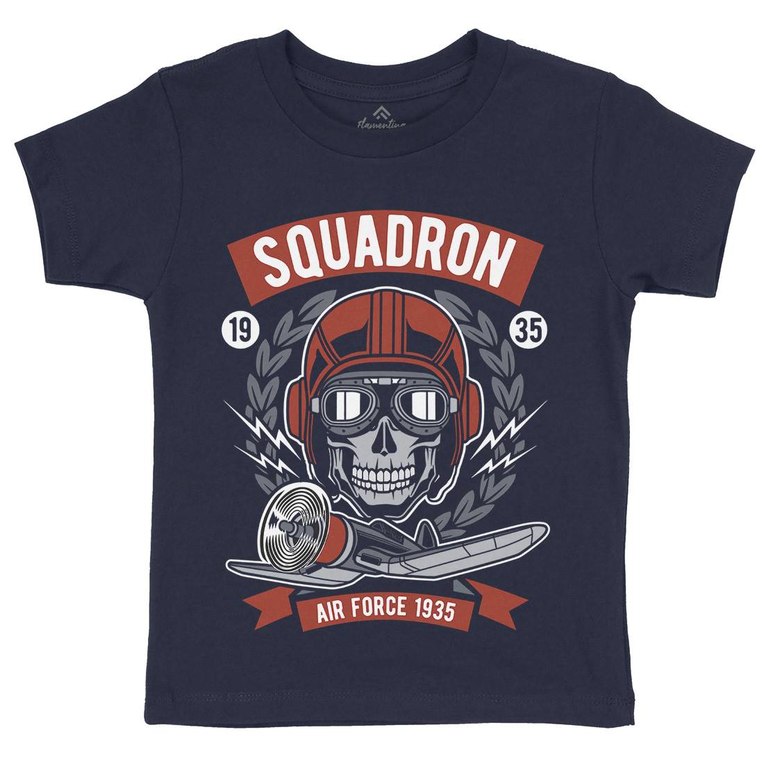 Squadron Air Force Kids Crew Neck T-Shirt Vehicles D583
