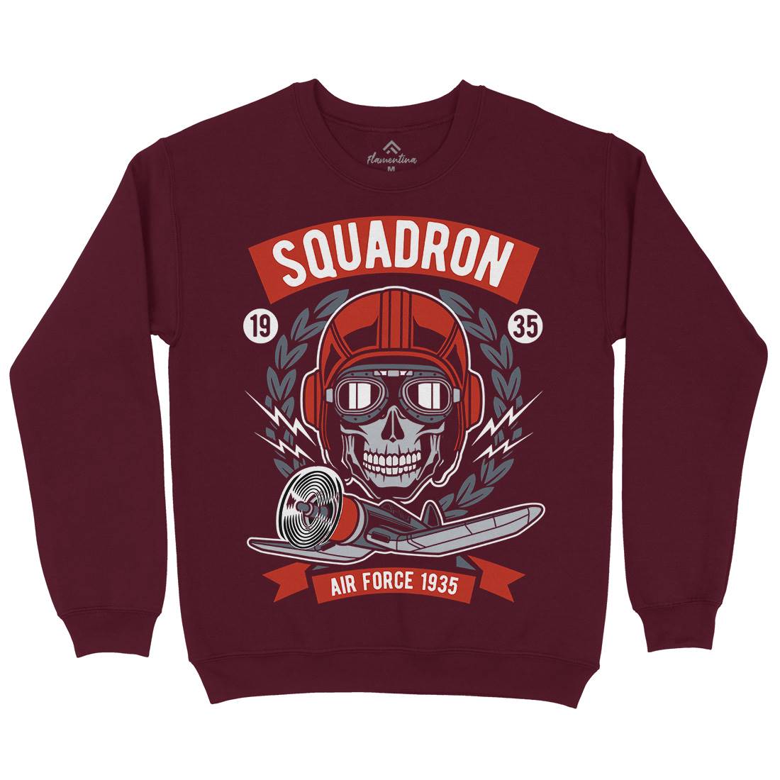 Squadron Air Force Kids Crew Neck Sweatshirt Vehicles D583