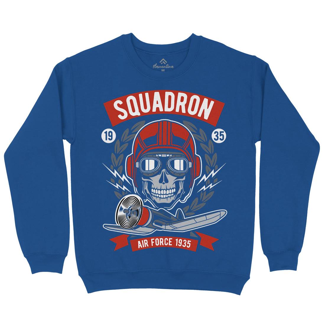 Squadron Air Force Kids Crew Neck Sweatshirt Vehicles D583