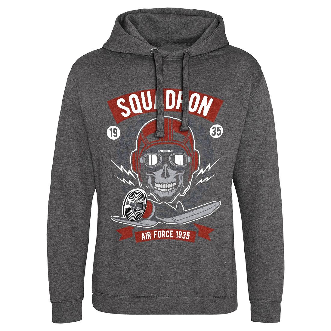 Squadron Air Force Mens Hoodie Without Pocket Vehicles D583