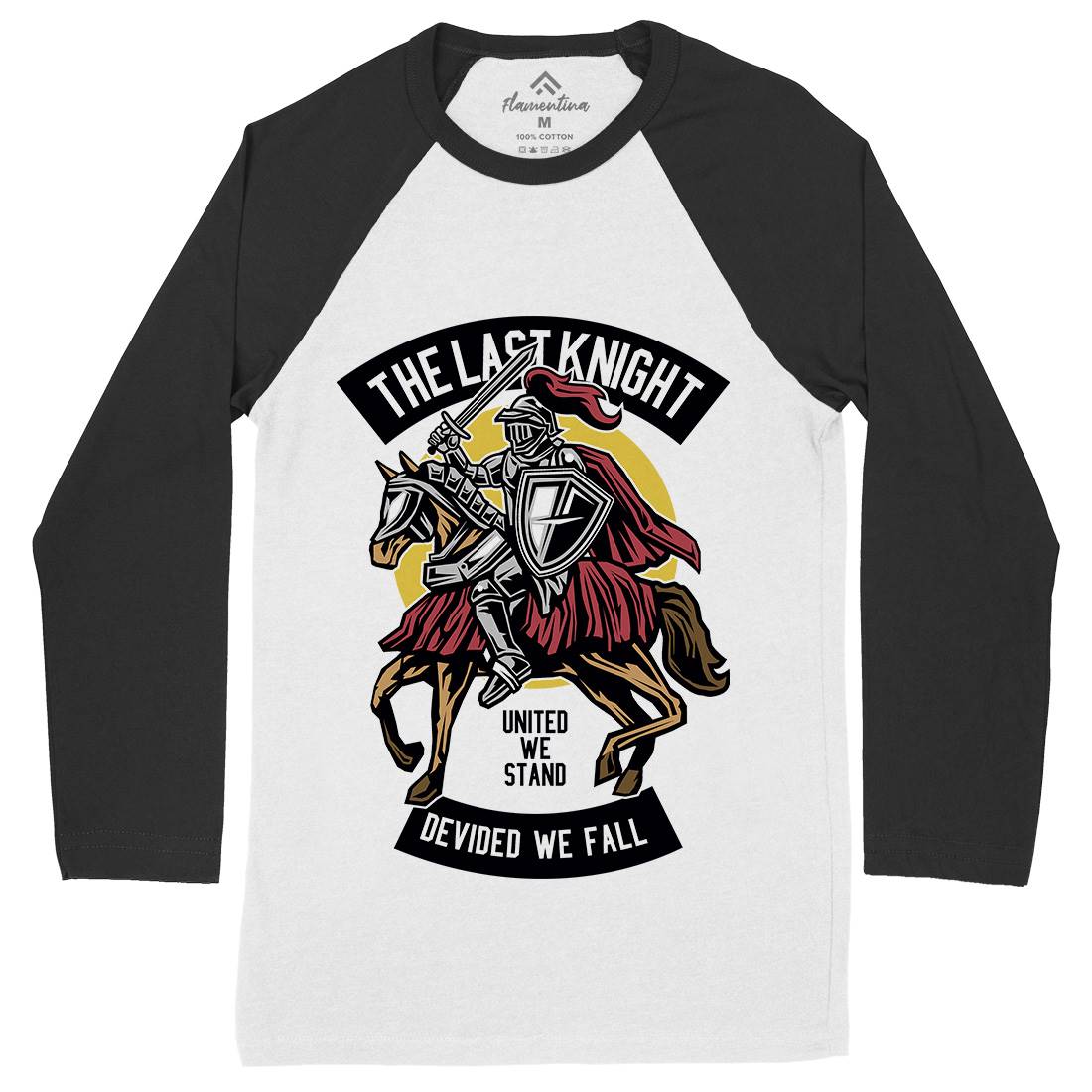 Last Knight Mens Long Sleeve Baseball T-Shirt Warriors D590