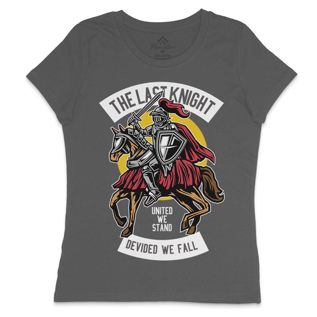 Last Knight Womens Crew Neck T-Shirt Warriors D590