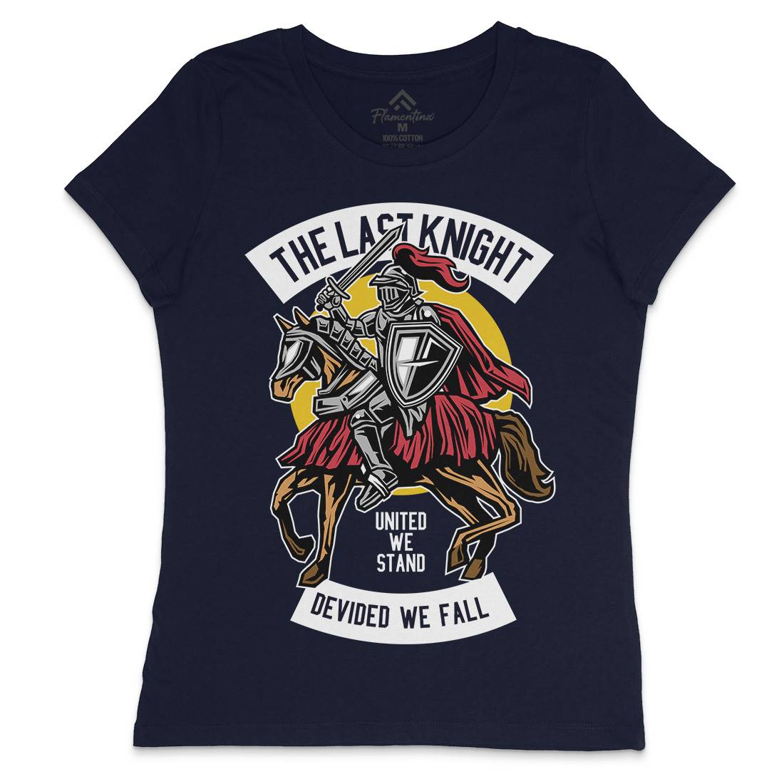 Last Knight Womens Crew Neck T-Shirt Warriors D590