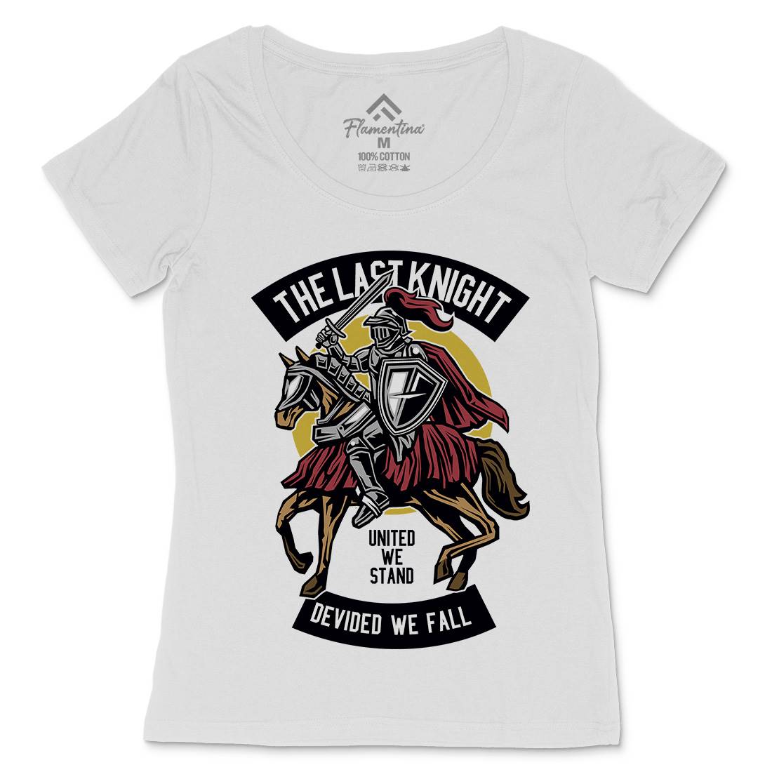 Last Knight Womens Scoop Neck T-Shirt Warriors D590