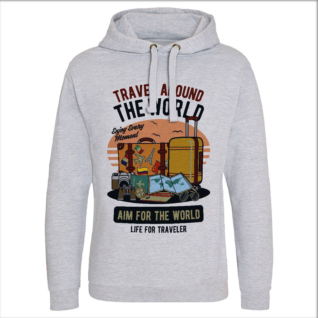 Travel Around The World Mens Hoodie Without Pocket Nature D592