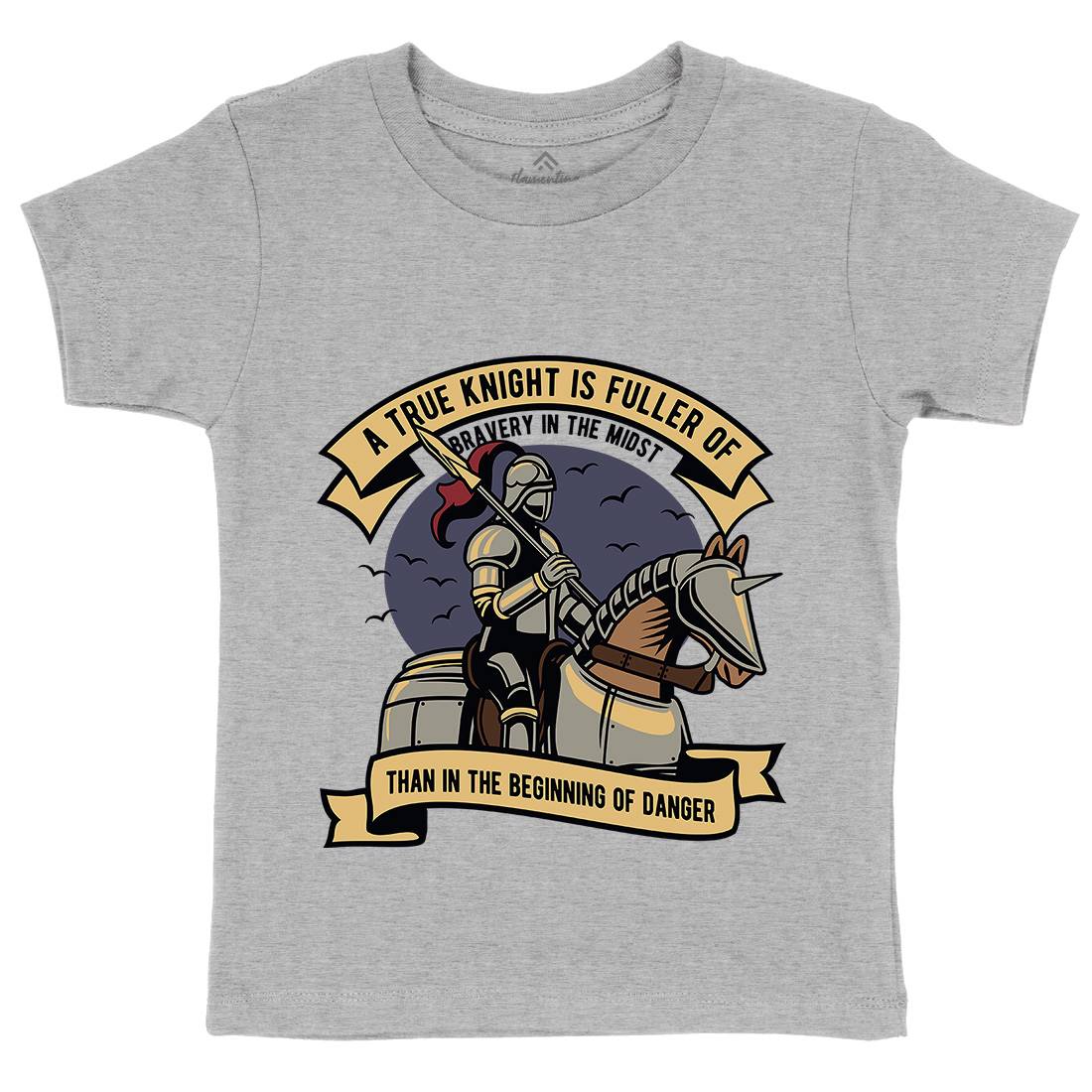 True Knight Kids Organic Crew Neck T-Shirt Warriors D593