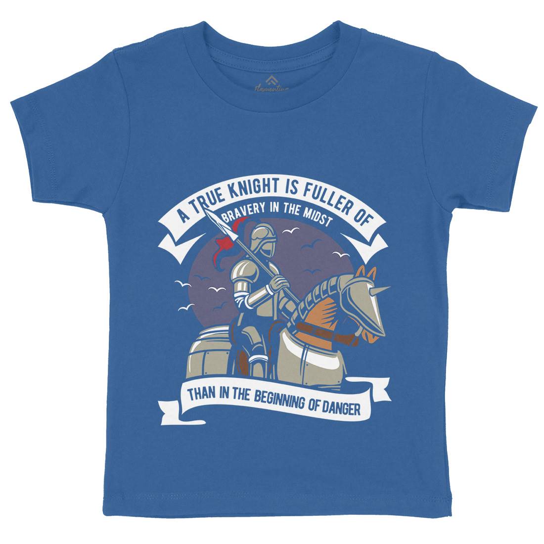 True Knight Kids Crew Neck T-Shirt Warriors D593