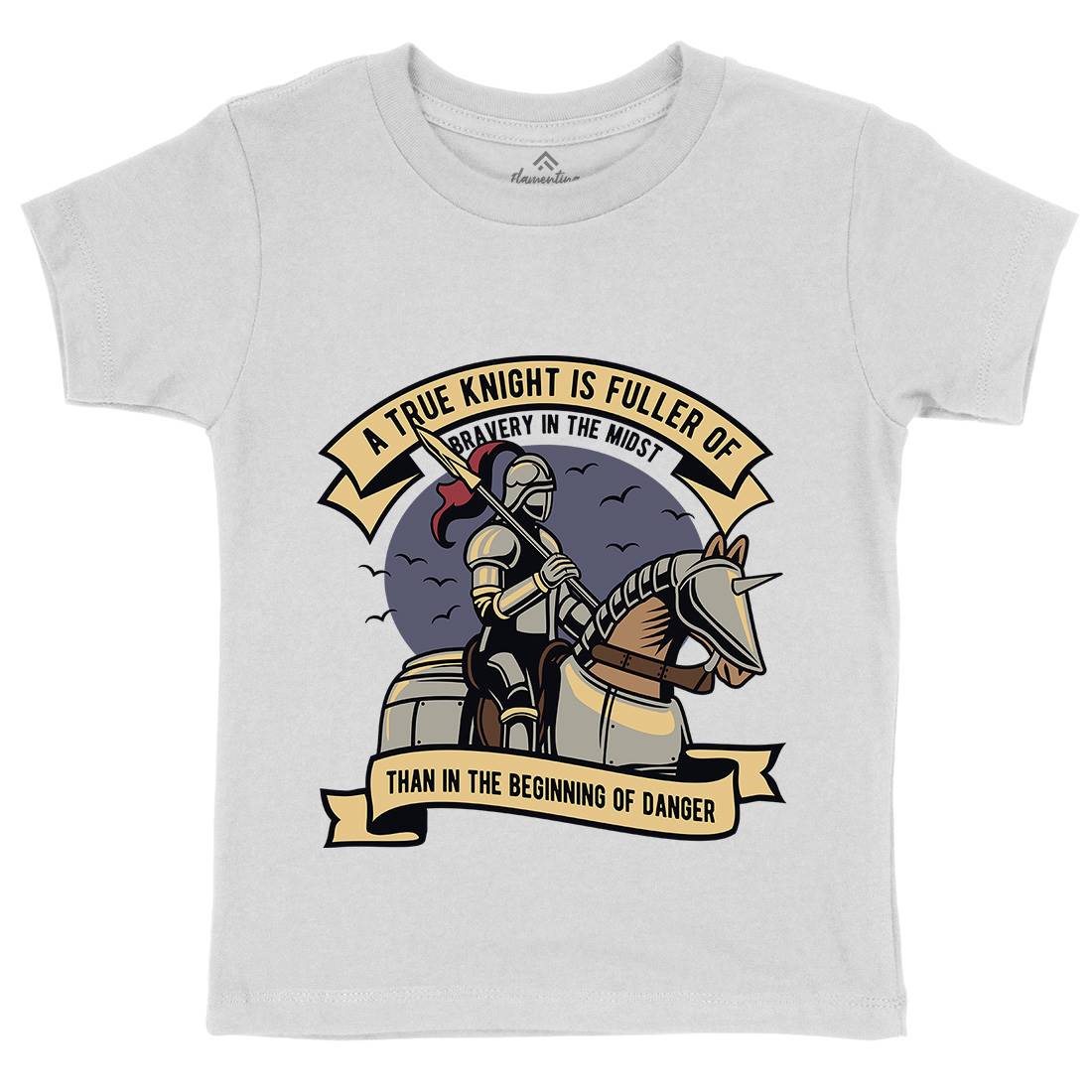 True Knight Kids Organic Crew Neck T-Shirt Warriors D593