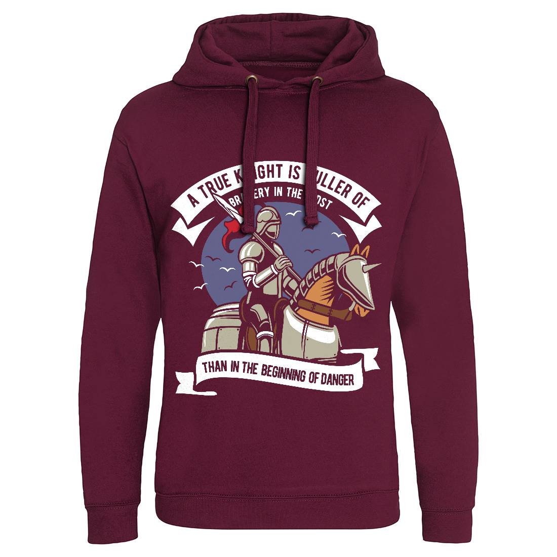 True Knight Mens Hoodie Without Pocket Warriors D593