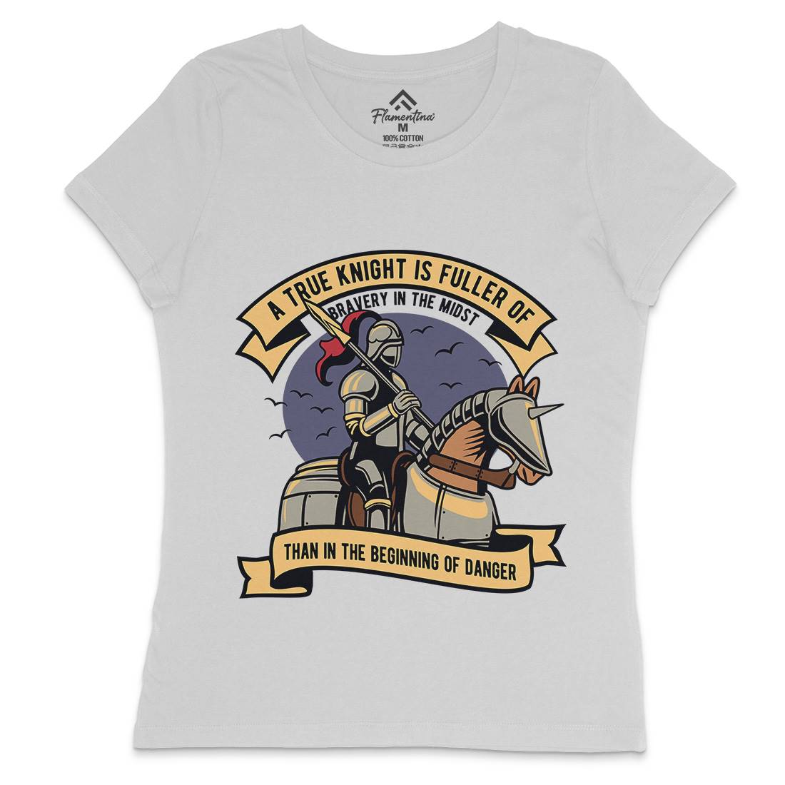 True Knight Womens Crew Neck T-Shirt Warriors D593