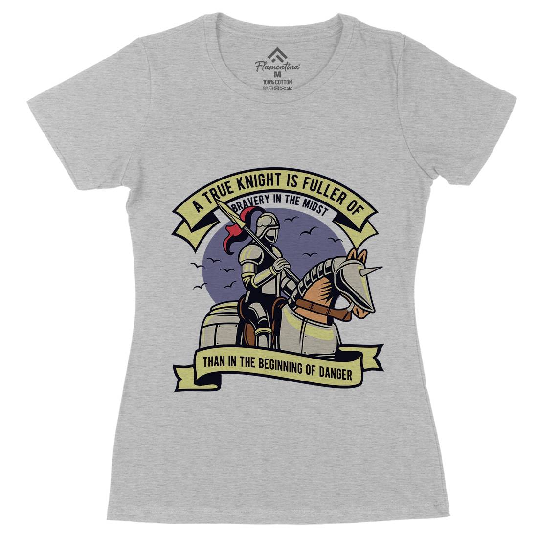 True Knight Womens Organic Crew Neck T-Shirt Warriors D593