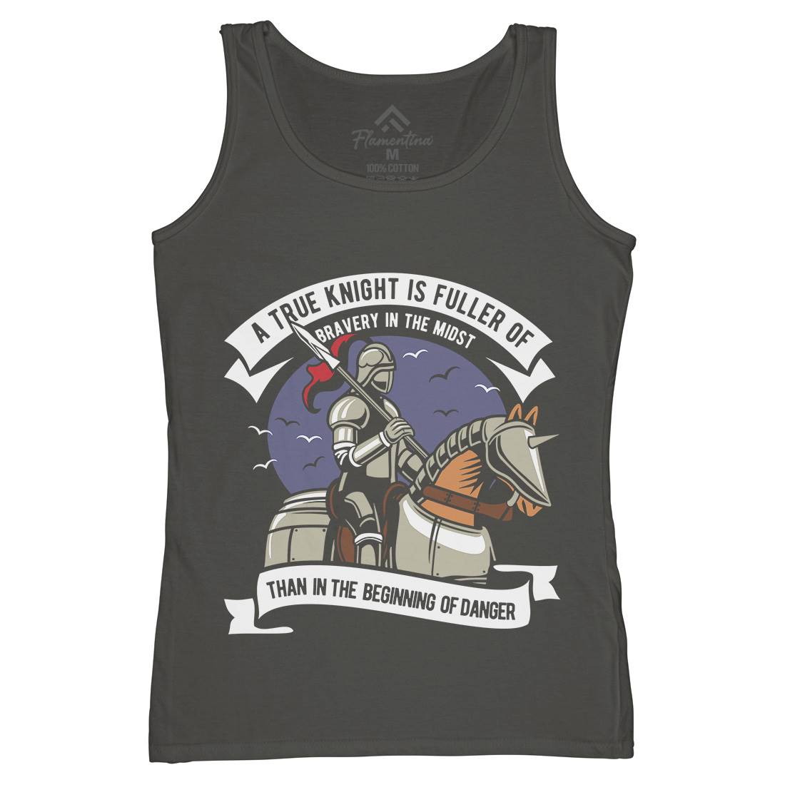 True Knight Womens Organic Tank Top Vest Warriors D593