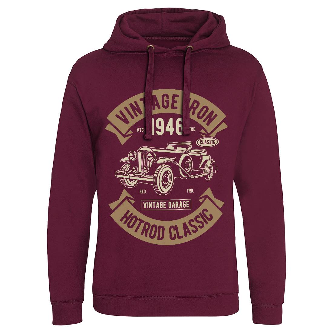 Vintage Iron Classic Mens Hoodie Without Pocket Cars D595
