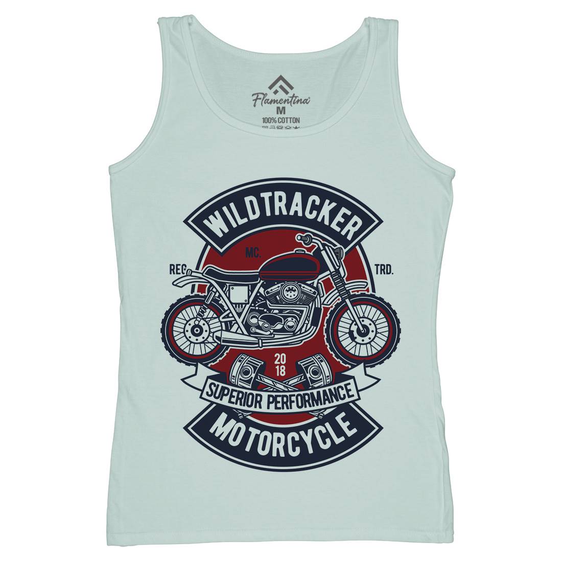 Wild Tracker Womens Organic Tank Top Vest Motorcycles D598