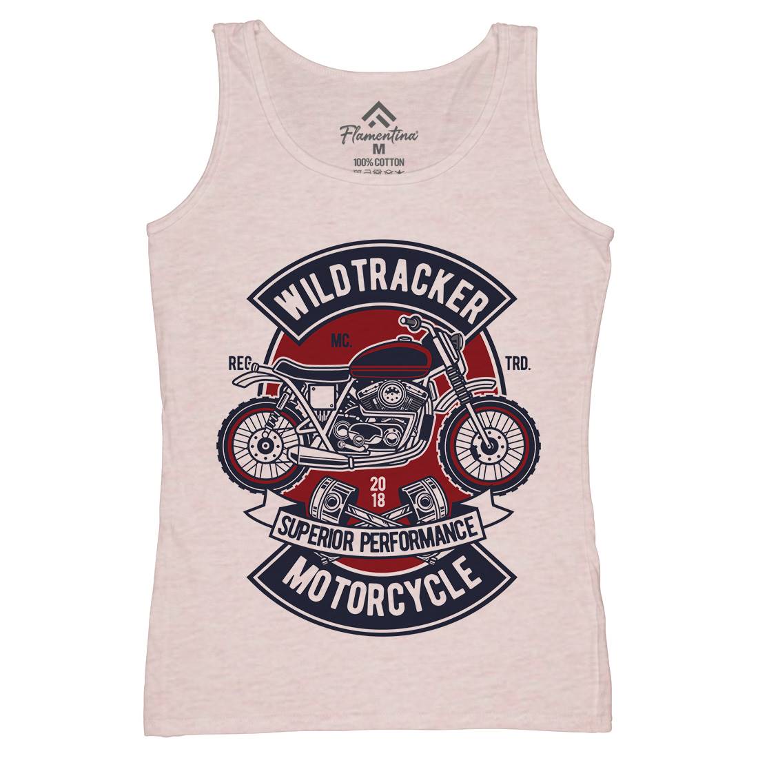 Wild Tracker Womens Organic Tank Top Vest Motorcycles D598
