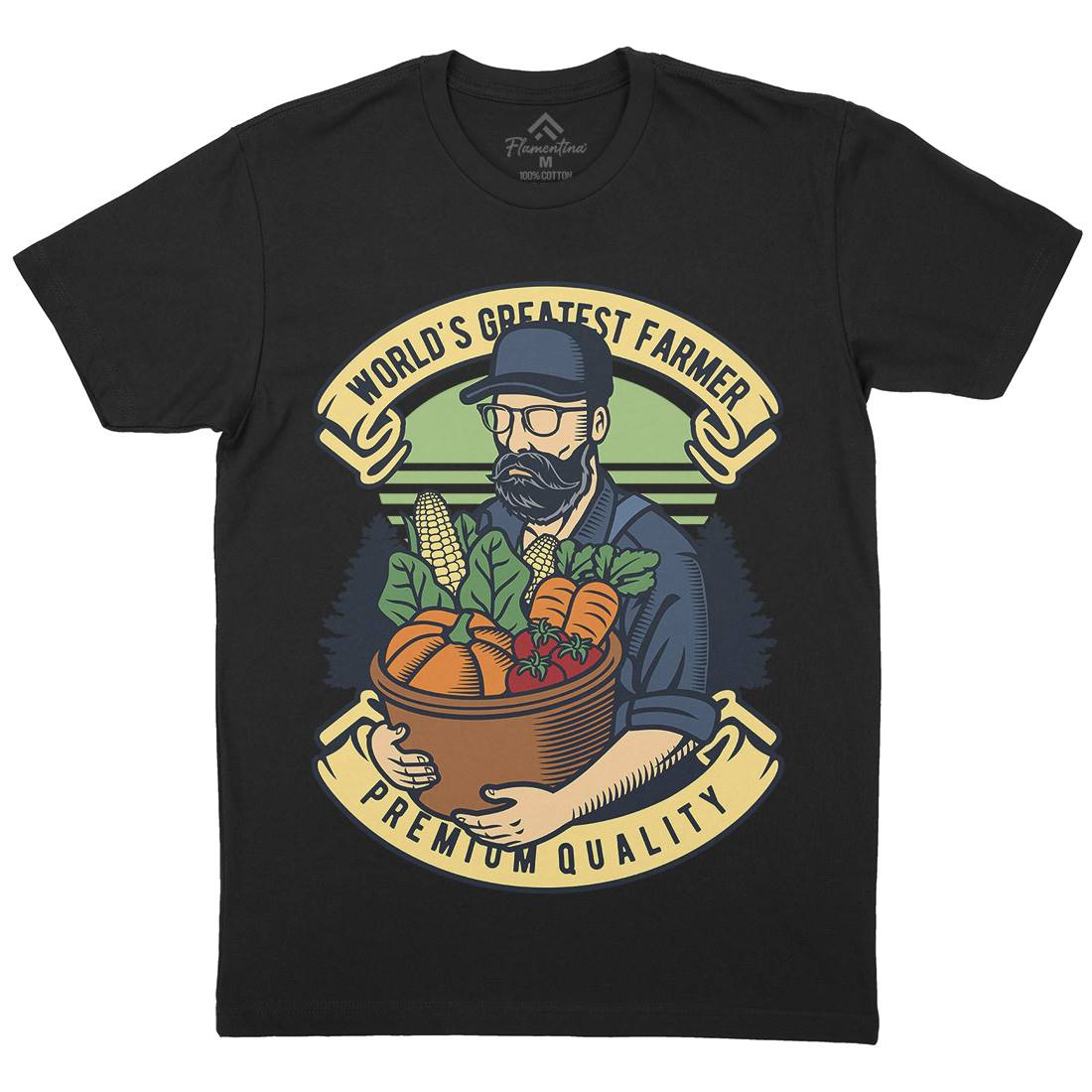 World Greatest Farmer Mens Crew Neck T-Shirt Work D599
