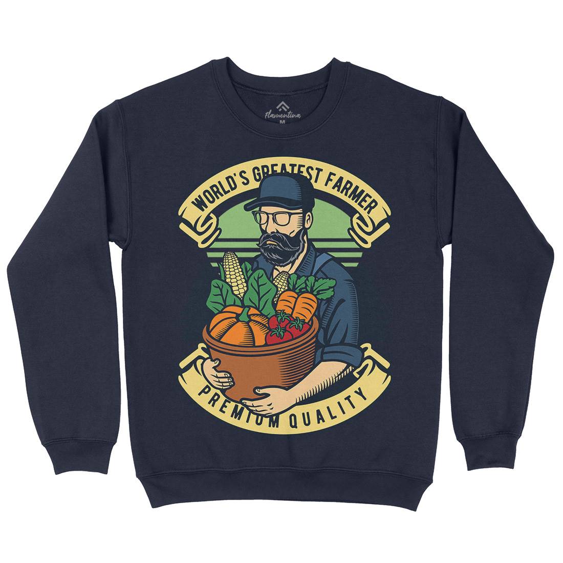 World Greatest Farmer Mens Crew Neck Sweatshirt Work D599