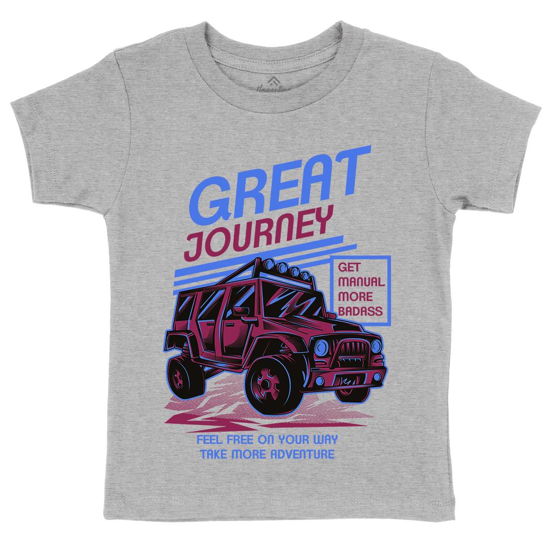 Great Journey Kids Crew Neck T-Shirt Cars D600