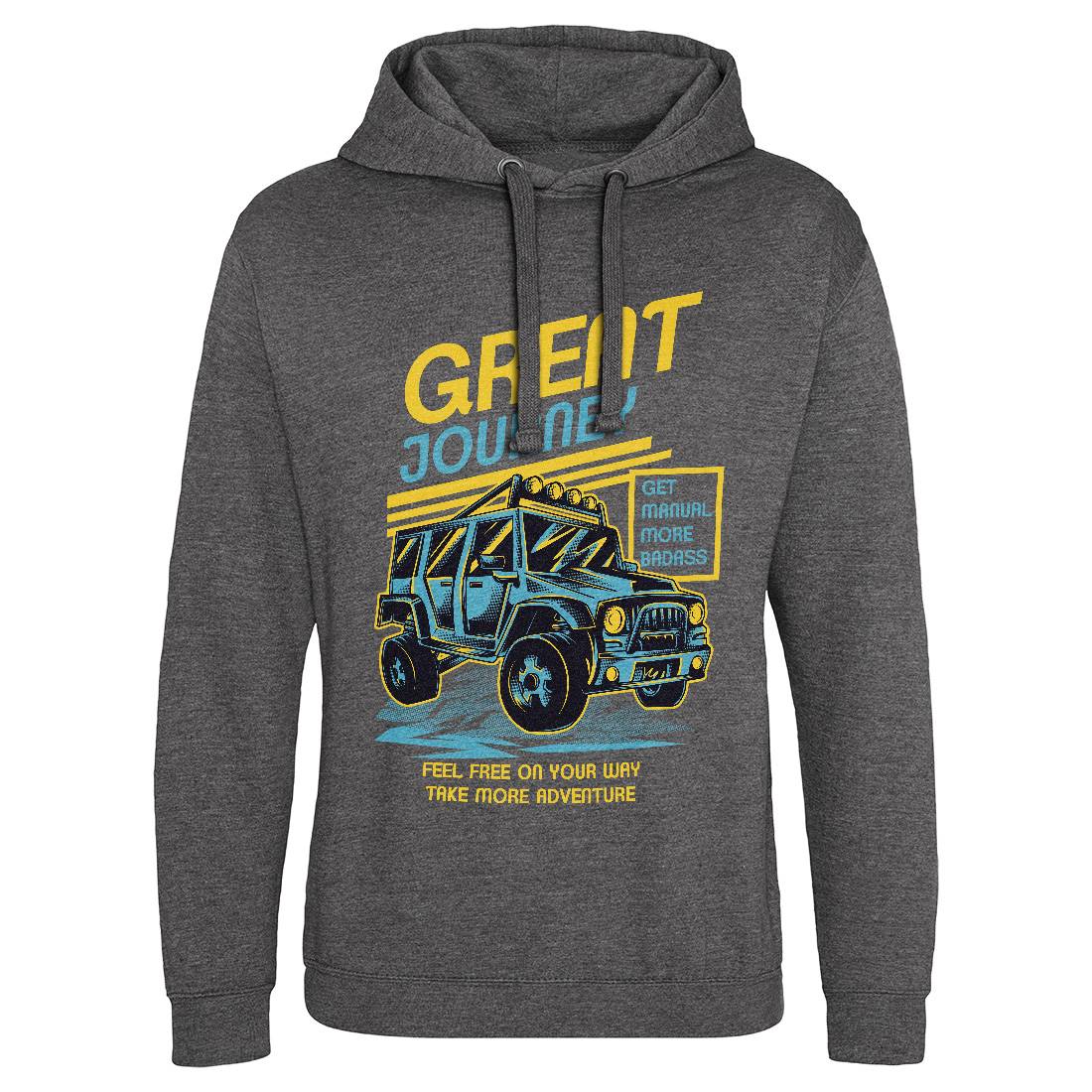 Great Journey Mens Hoodie Without Pocket Cars D600