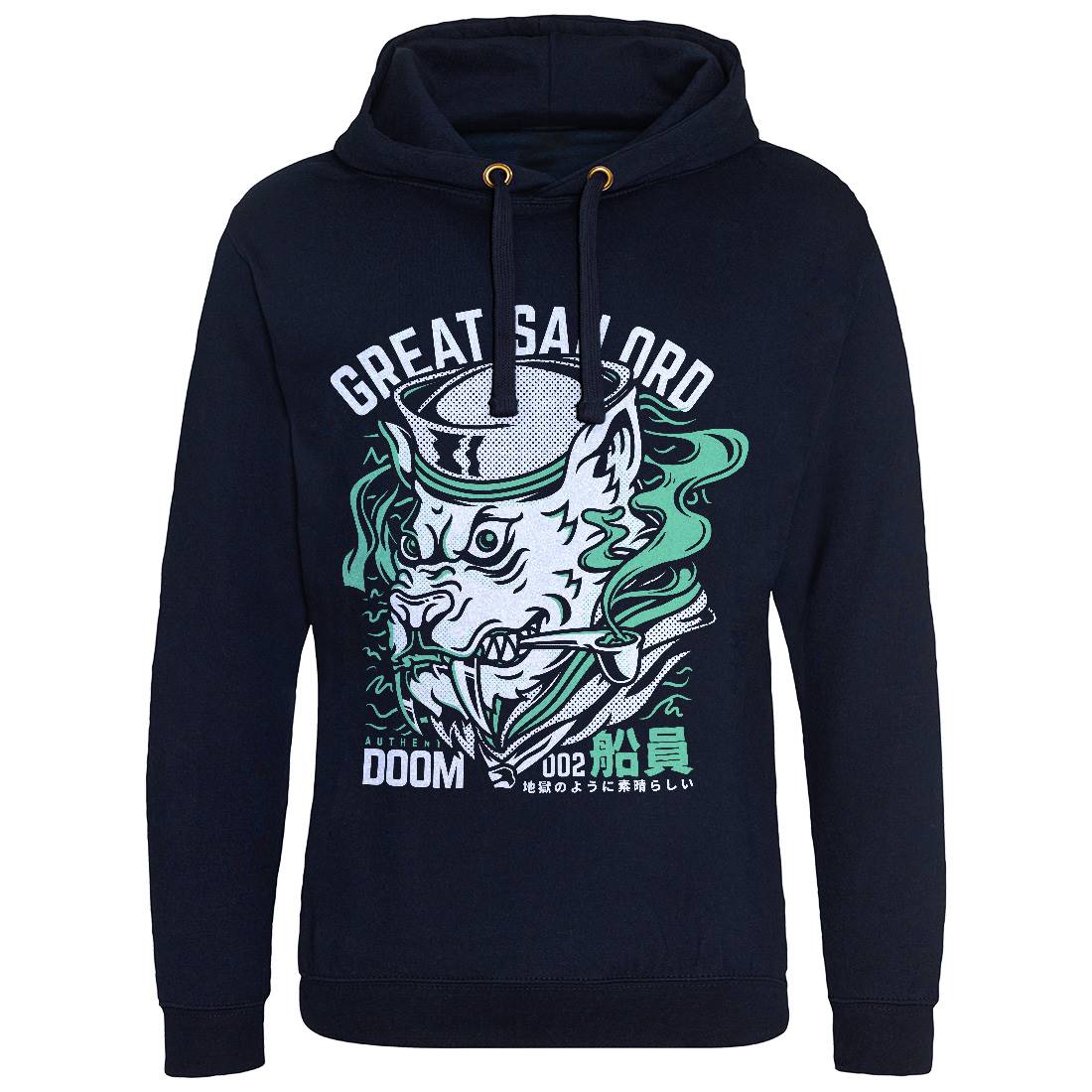 Great Sailord Mens Hoodie Without Pocket Navy D601