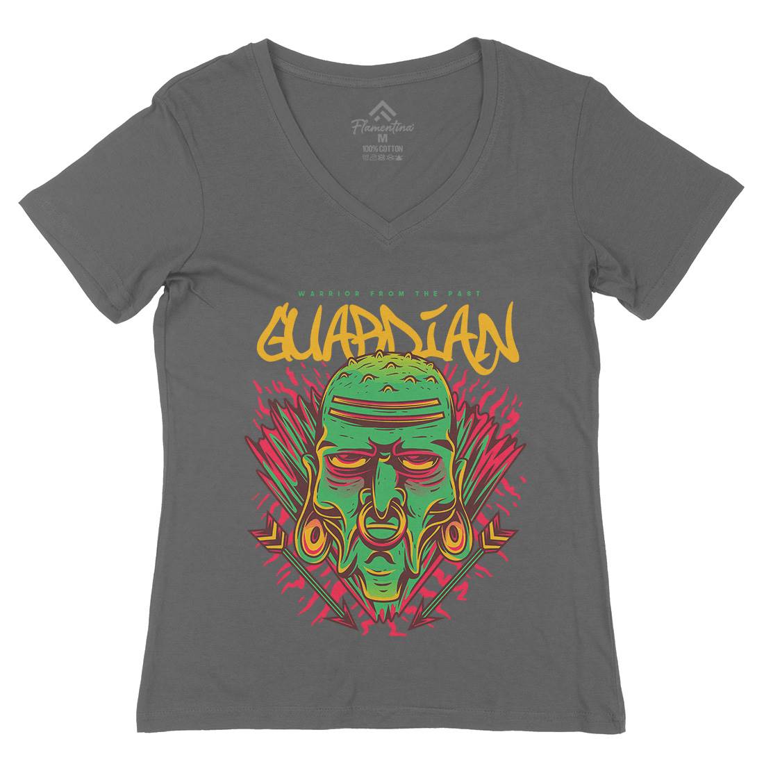 Guardian Womens Organic V-Neck T-Shirt Warriors D604