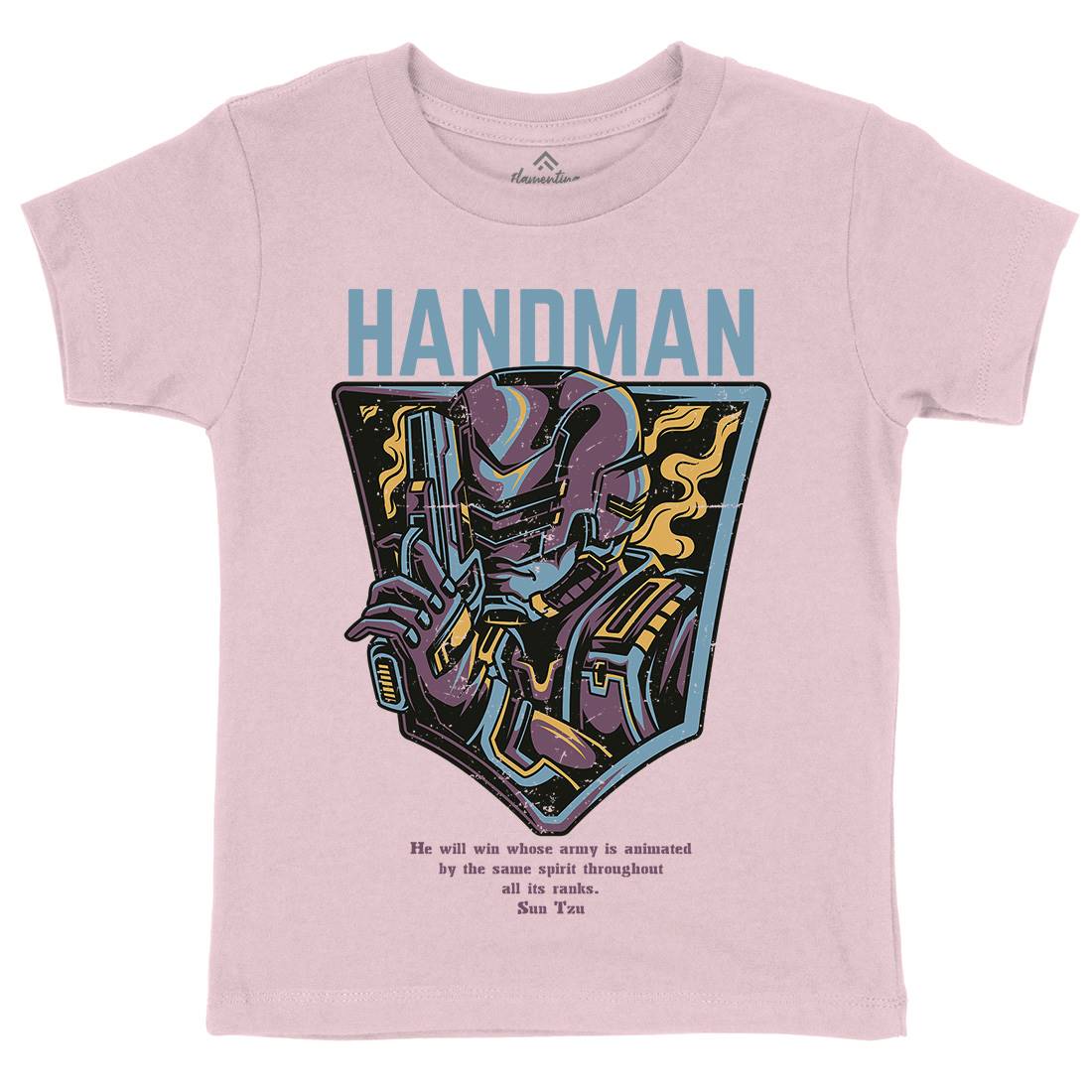 Handman Kids Crew Neck T-Shirt Space D605