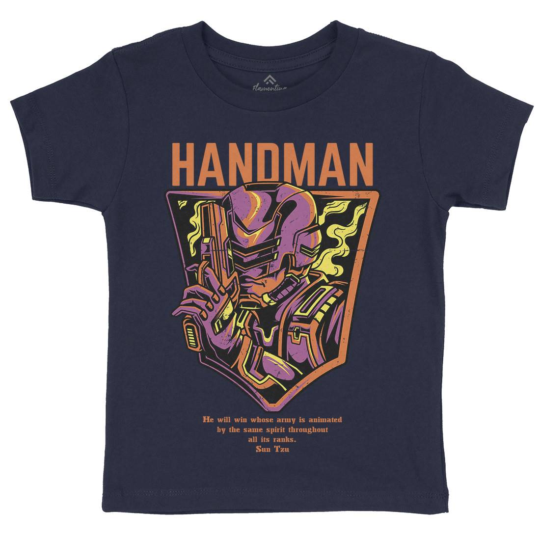 Handman Kids Crew Neck T-Shirt Space D605