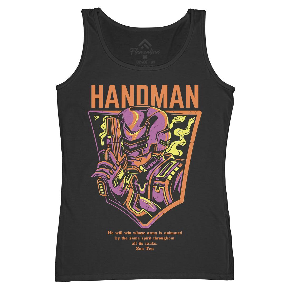 Handman Womens Organic Tank Top Vest Space D605