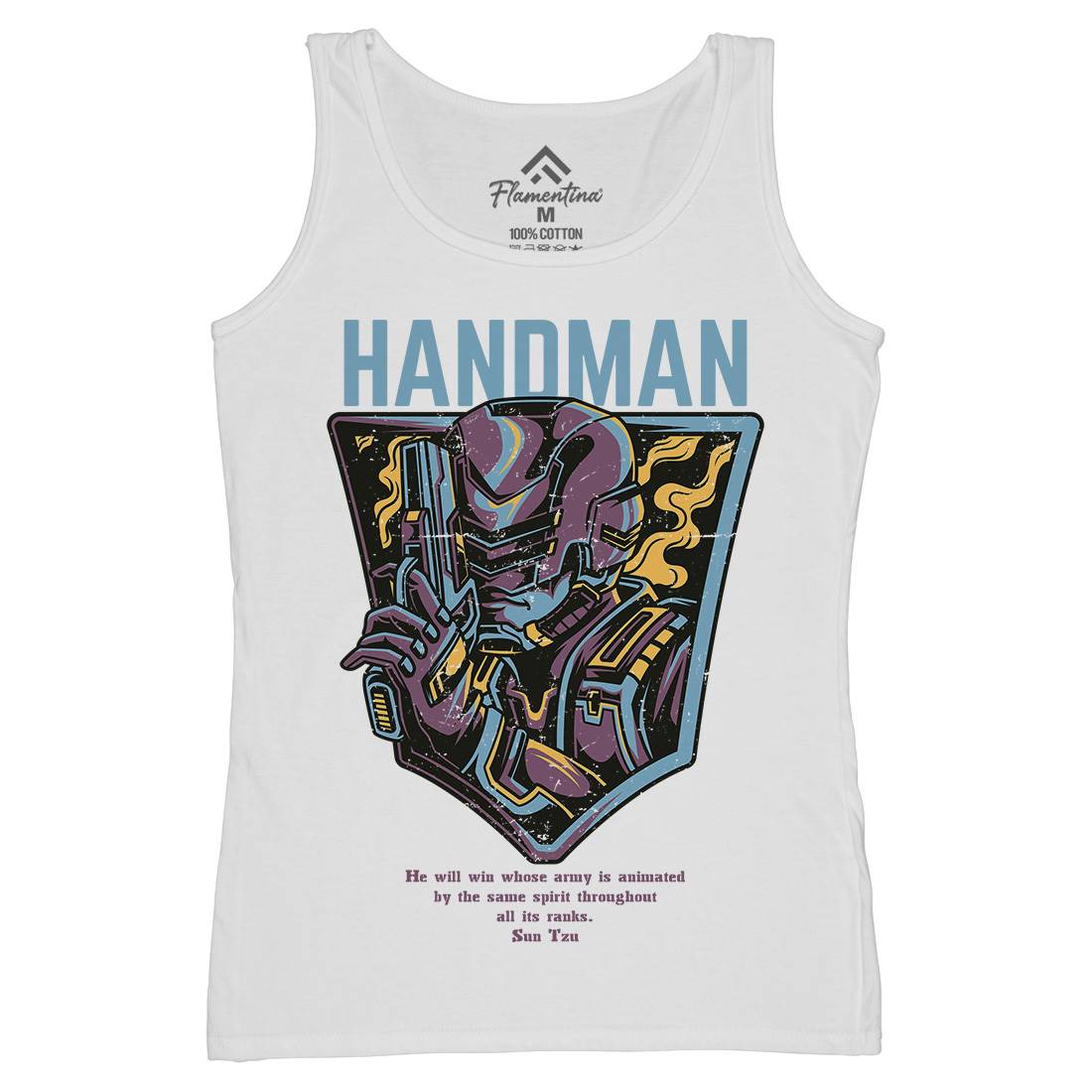 Handman Womens Organic Tank Top Vest Space D605
