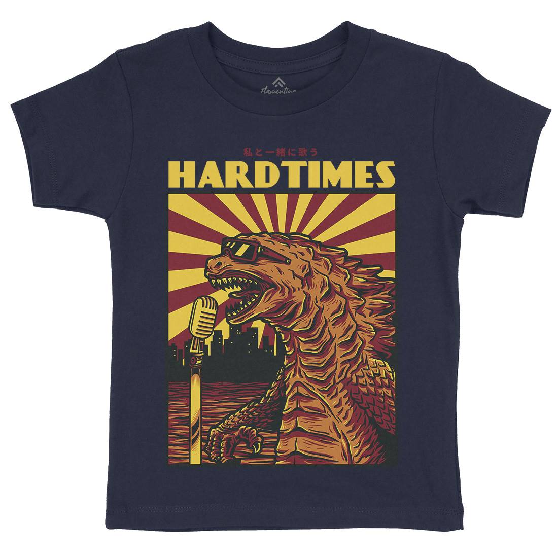 Hard Times Kids Crew Neck T-Shirt Horror D608