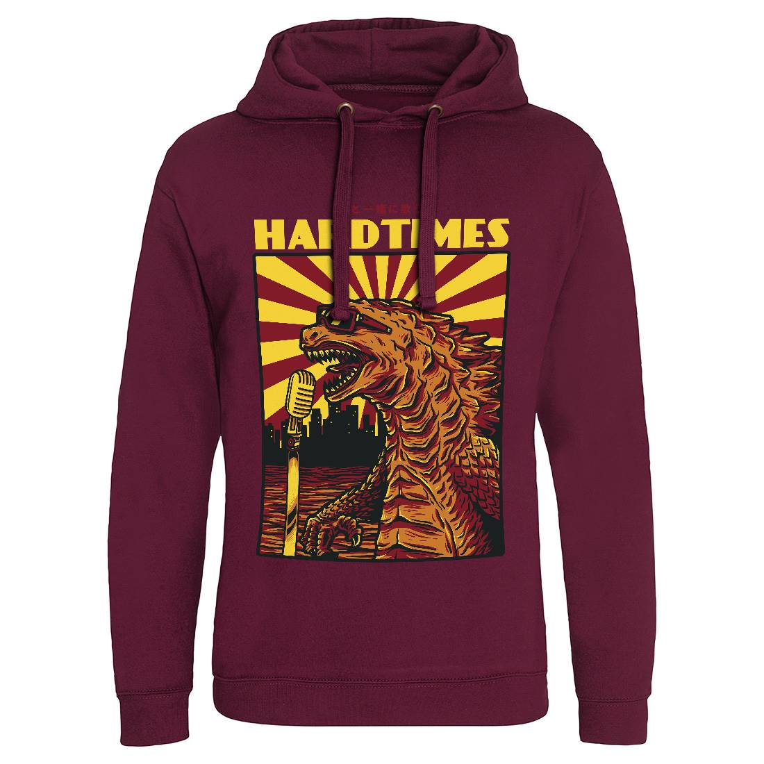 Hard Times Mens Hoodie Without Pocket Horror D608