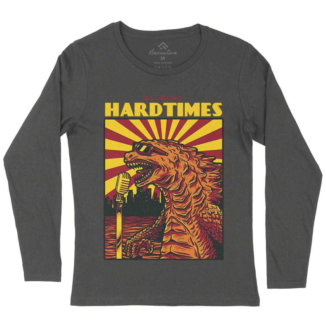 Hard Times Womens Long Sleeve T-Shirt Horror D608